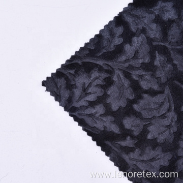 Polyester Spandex Knit Embossed Velvet Fabric